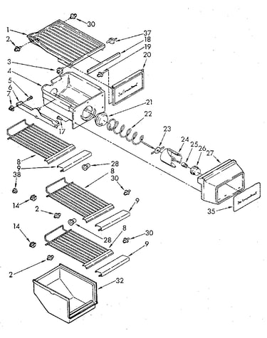 Freezer interior