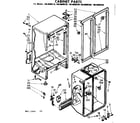 Kenmore 1068600280 cabinet parts diagram