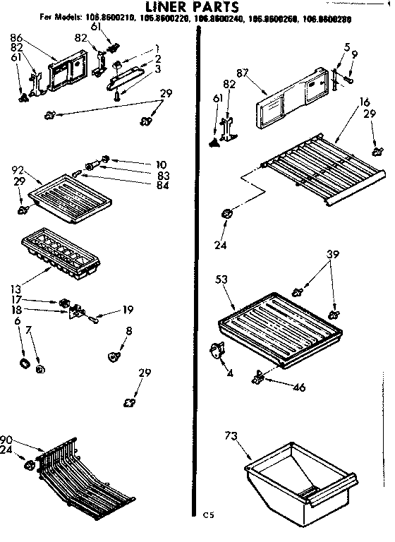 Liner parts