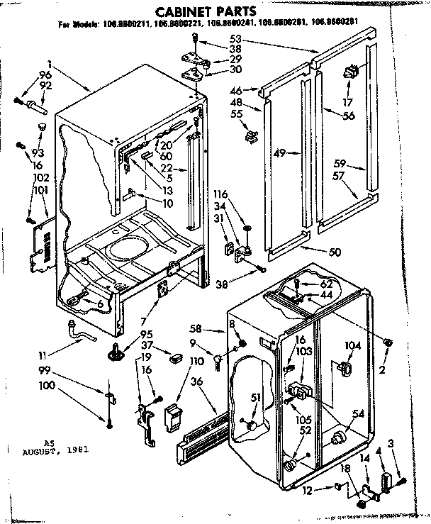 Cabinet parts