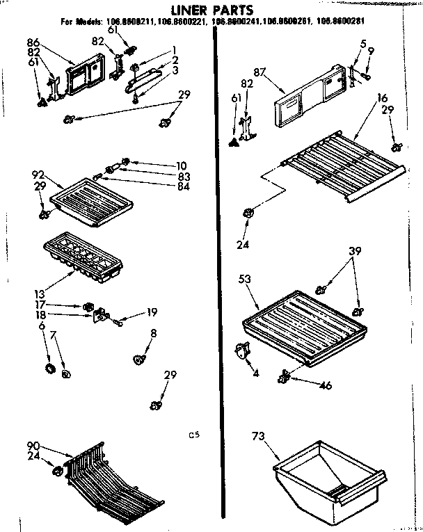 Liner parts