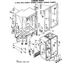 Kenmore 1068600222 cabinet parts diagram