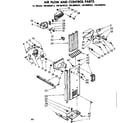 Kenmore 1068600222 air flow and control parts diagram