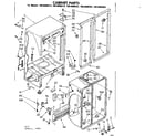 Kenmore 1068600243 cabinet parts diagram