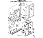 Kenmore 1068600460 cabinet parts diagram