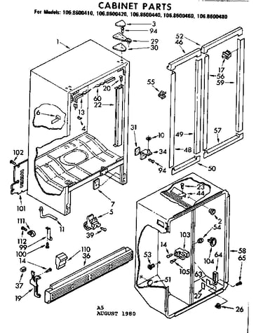 Cabinet parts