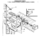 Kenmore 1068600460 icemaker parts diagram