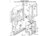 Kenmore 1068600520 cabinet parts diagram