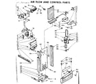 Kenmore 1068600520 air flow and control parts diagram