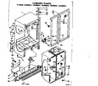Kenmore 1068600521 cabinet parts diagram