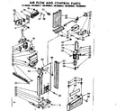 Kenmore 1068600541 air flow and control parts diagram