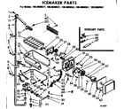 Kenmore 1068600581 icemaker parts diagram