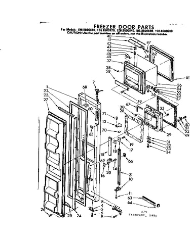 Freezer door parts
