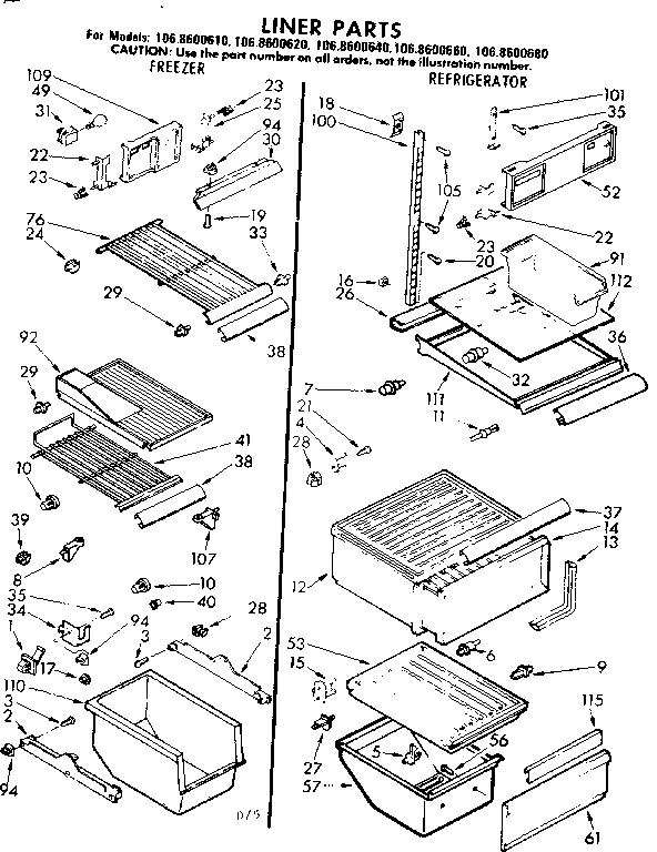 Liner parts