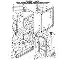 Kenmore 1068600640 cabinet parts diagram