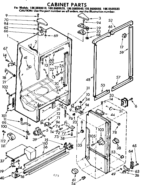 Cabinet parts
