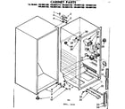 Kenmore 1068601240 cabinet parts diagram