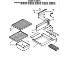 Kenmore 1068601230 liner parts diagram