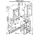 Kenmore 1068601310 cabinet parts diagram