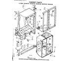 Kenmore 1068601420 cabinet parts diagram