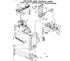 Kenmore 1068601410 air flow and control parts diagram