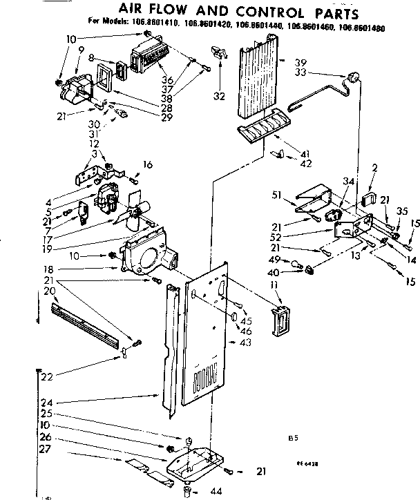 Air flow and control parts