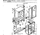 Kenmore 1068601461 cabinet parts diagram