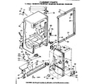 Kenmore 1068601640 cabinet parts diagram