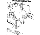 Kenmore 1068601620 air flow and control parts diagram