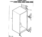 Kenmore 1068602040 cabinet parts diagram