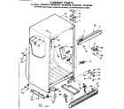 Kenmore 1068603420 cabinet parts diagram