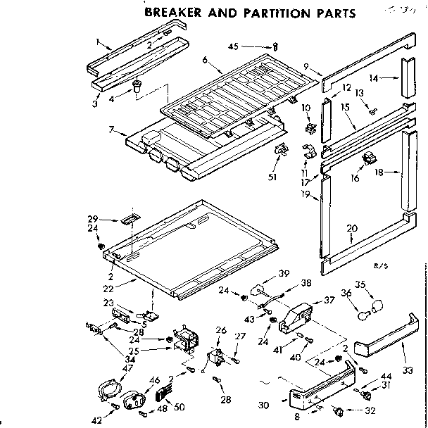 Breaker and partition parts