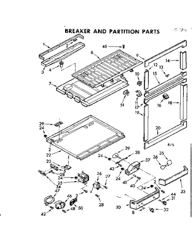 Breaker and partition parts