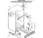 Kenmore 1068604310 cabinet parts diagram