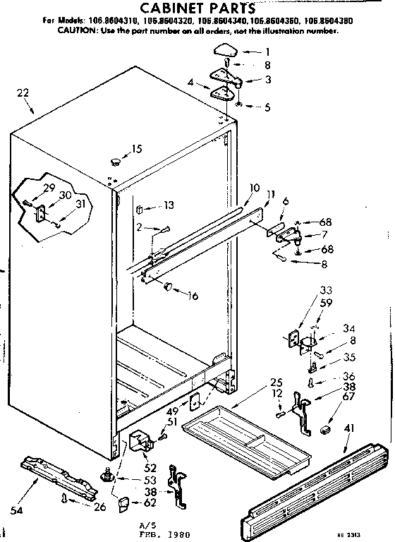 Cabinet parts