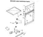 Kenmore 1068604310 breaker and partition parts diagram