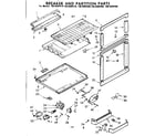 Kenmore 1068604420 breaker and partition parts diagram