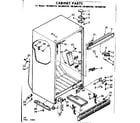 Kenmore 1068604720 cabinet parts diagram