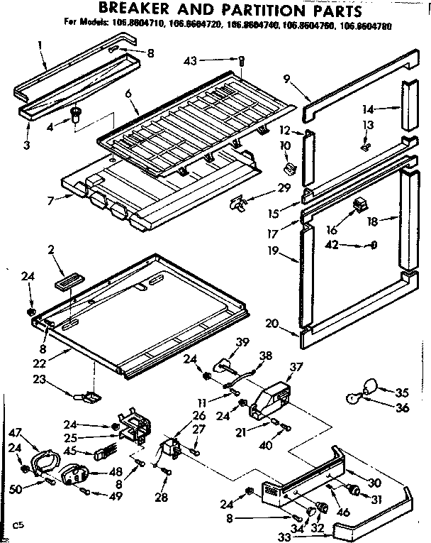 BREAKER AND PARTITION PARTS