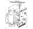 Kenmore 1068605510 cabinet parts diagram