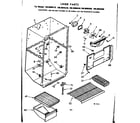 Kenmore 1068605580 liner parts diagram