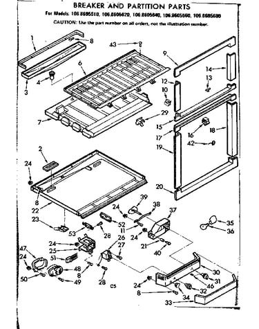 Breaker and partition parts