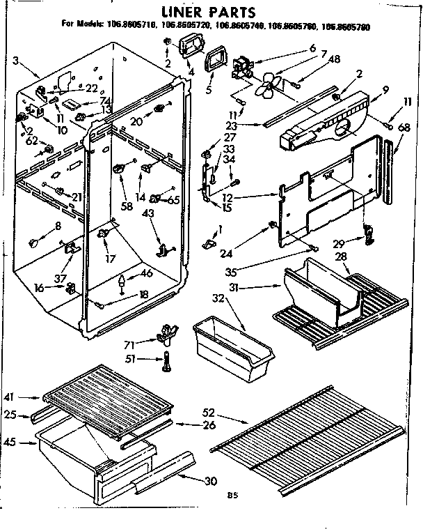 Liner parts