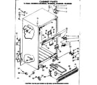 Kenmore 1068605940 cabinet parts diagram