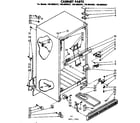 Kenmore 1068605962 cabinet parts diagram