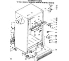 Kenmore 1068607360 cabinet parts diagram