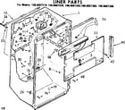 Kenmore 1068607360 liner parts diagram