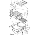 Kenmore 1068607360 shelf parts diagram