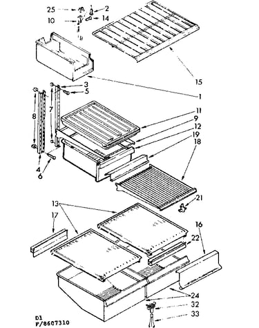 Shelf parts