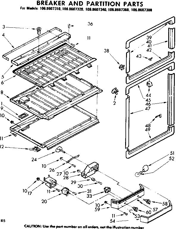 BREAKER AND PARTITION PARTS